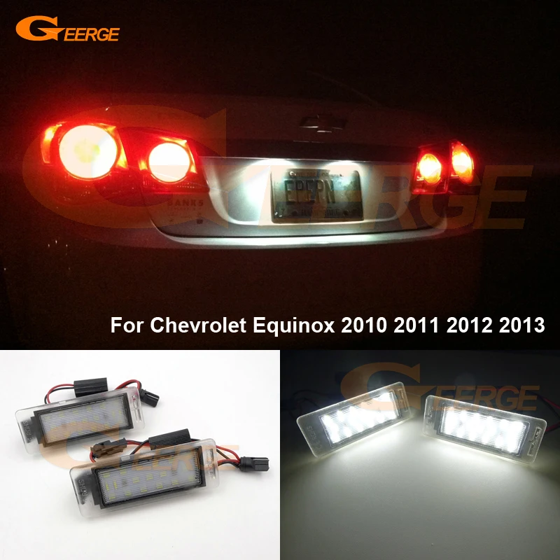 

For Chevrolet Equinox 2010 2011 2012 2013 Excellent Ultra bright Smd Led License plate lamp light No OBC error