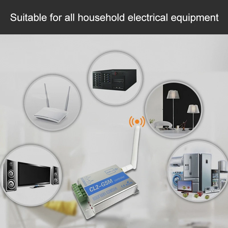 GSM SMS Пульт дистанционного управления умный модуль переключателя CL2-GSM 2-полосный