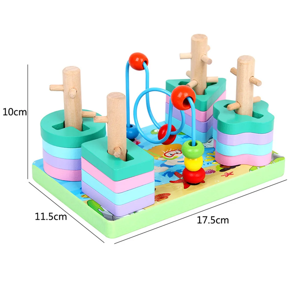 

Wooden Building Blocks Educational Toys Kindergarten High Education Toys Geometric Shape Wooden Building Blocks