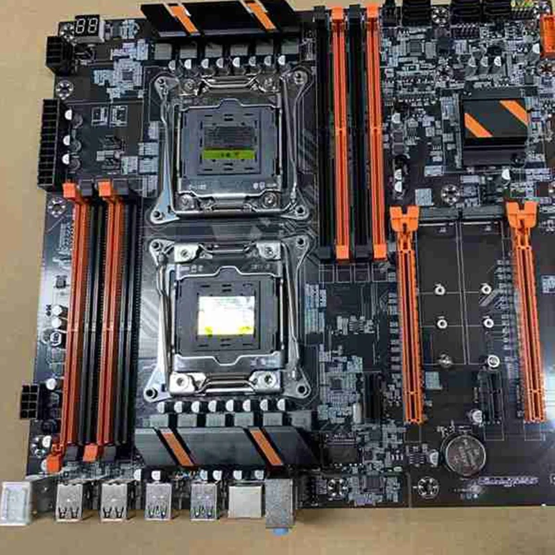 Новая X99 двойная компьютерная материнская плата LGA2011 CPU RECC DDR4 игровая с E5 2620 V3 2X8GB RAM