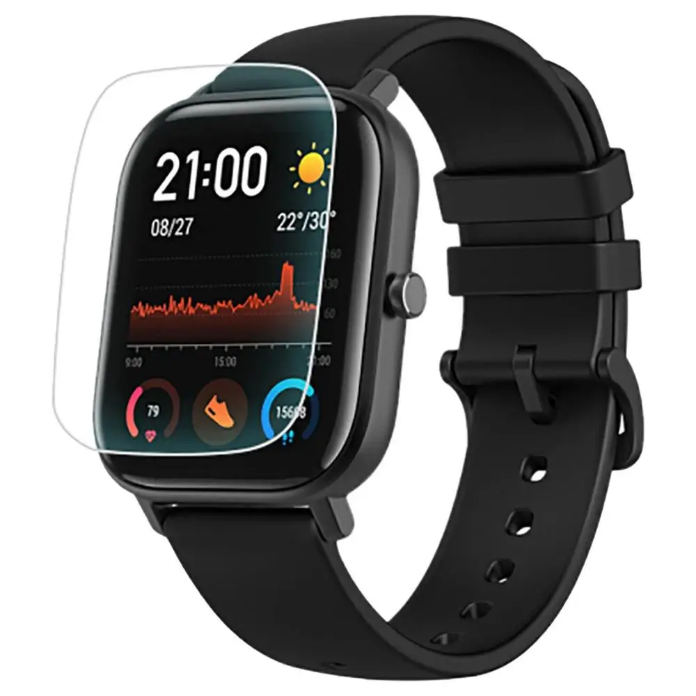 black N 2 film Новая глобальная версия Amazfit GTS Смарт-часы 1,6" AMOLED 5 ATM водонепроницаемый 14 дней Срок службы батареи 12 спортивных режимов Bluetooth часы - Цвет: black N 2 film