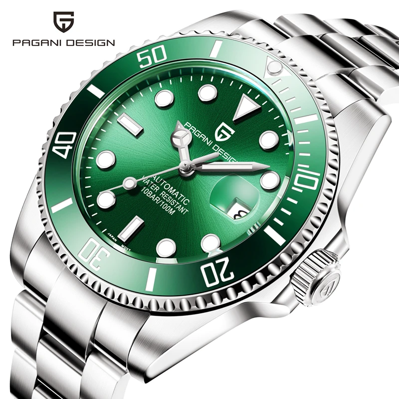 

PAGANI DESIGN Men Watch Luxury Automatic Mechanical Watch Sapphire Glass Watch Waterproof Stainless Steel Business Watch Men