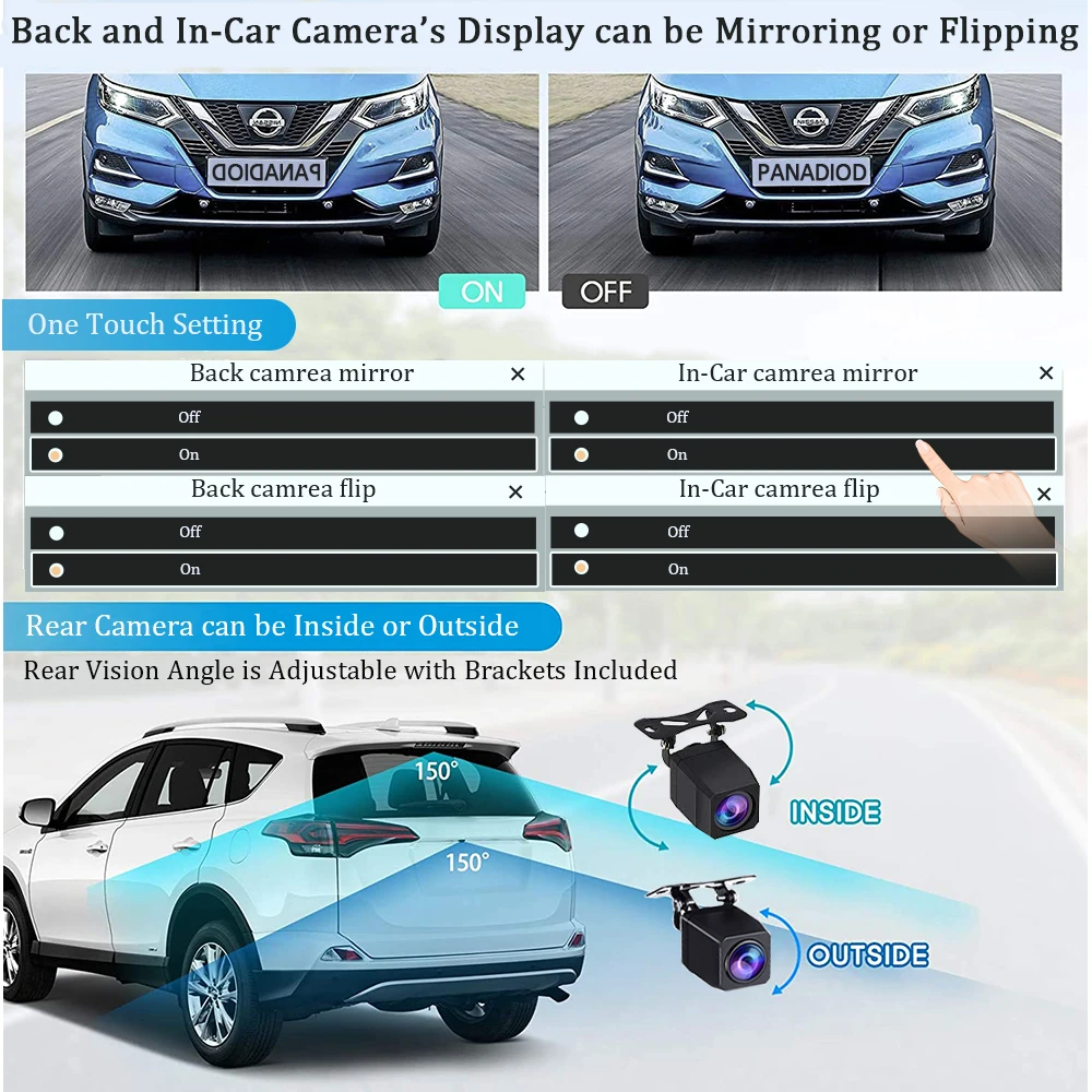 Автомобильный видеорегистратор-зеркало заднего вида 12 дюймов 3 дюйма |