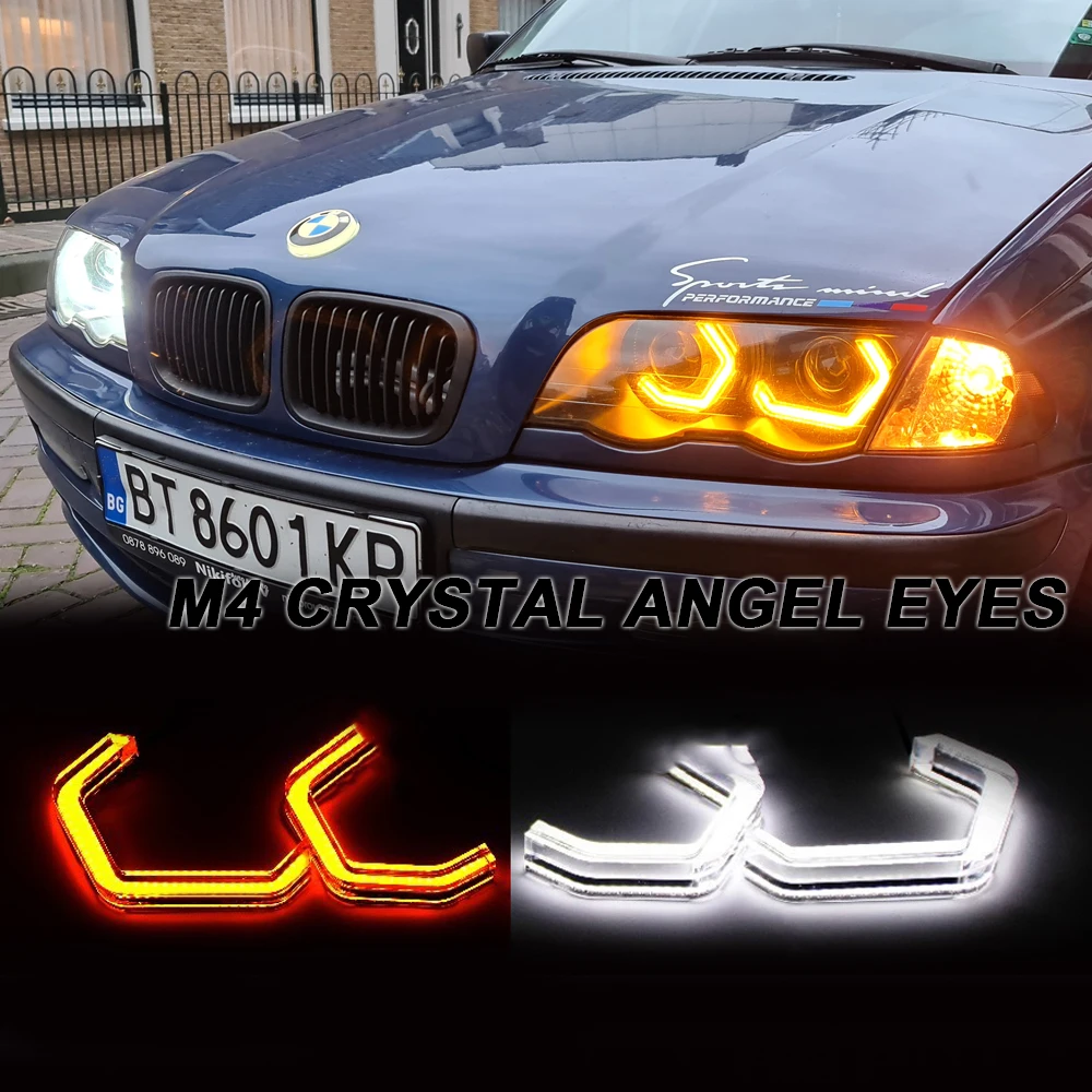 Светодиодный Angel Eyes для BMW M2 ME M4 M5 F10 F12 F13 F18 F30 F31 F32 F33 F34 F35 F36 E46 Cabrio купе 2D
