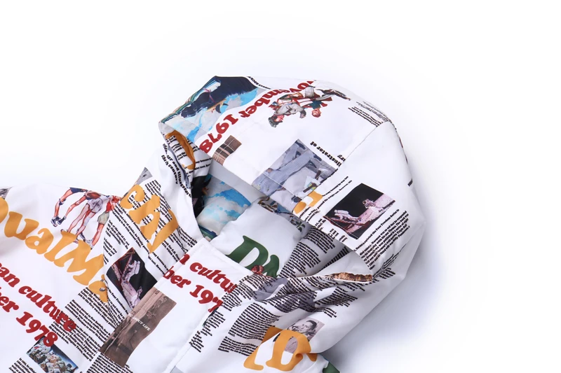 Мужские парки в стиле хип-хоп с капюшоном Ретро стиль мультяшным рисунком хлопок