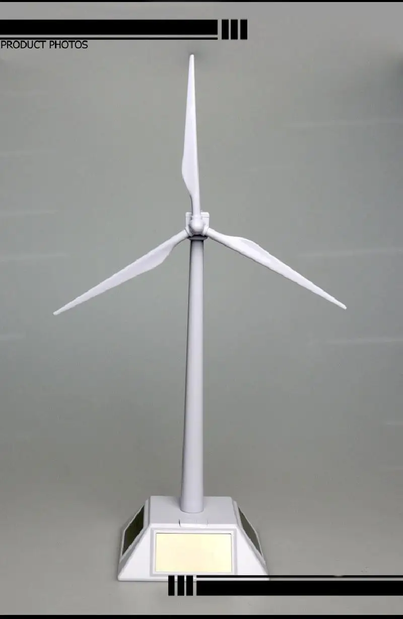 Новое поступление мини модель ветряной турбины на солнечных батареях игрушка