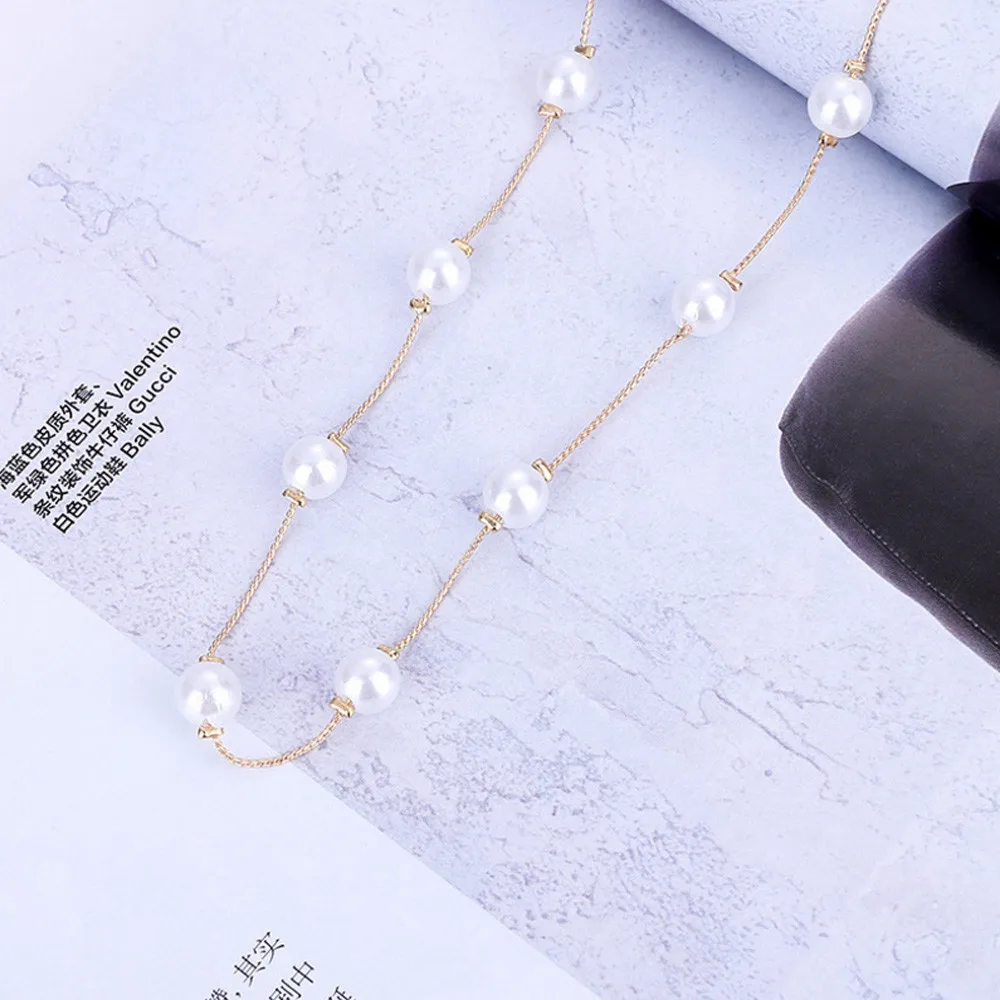 2020 новейшее женское короткое ожерелье Жемчужное монолое ключичная цепочка