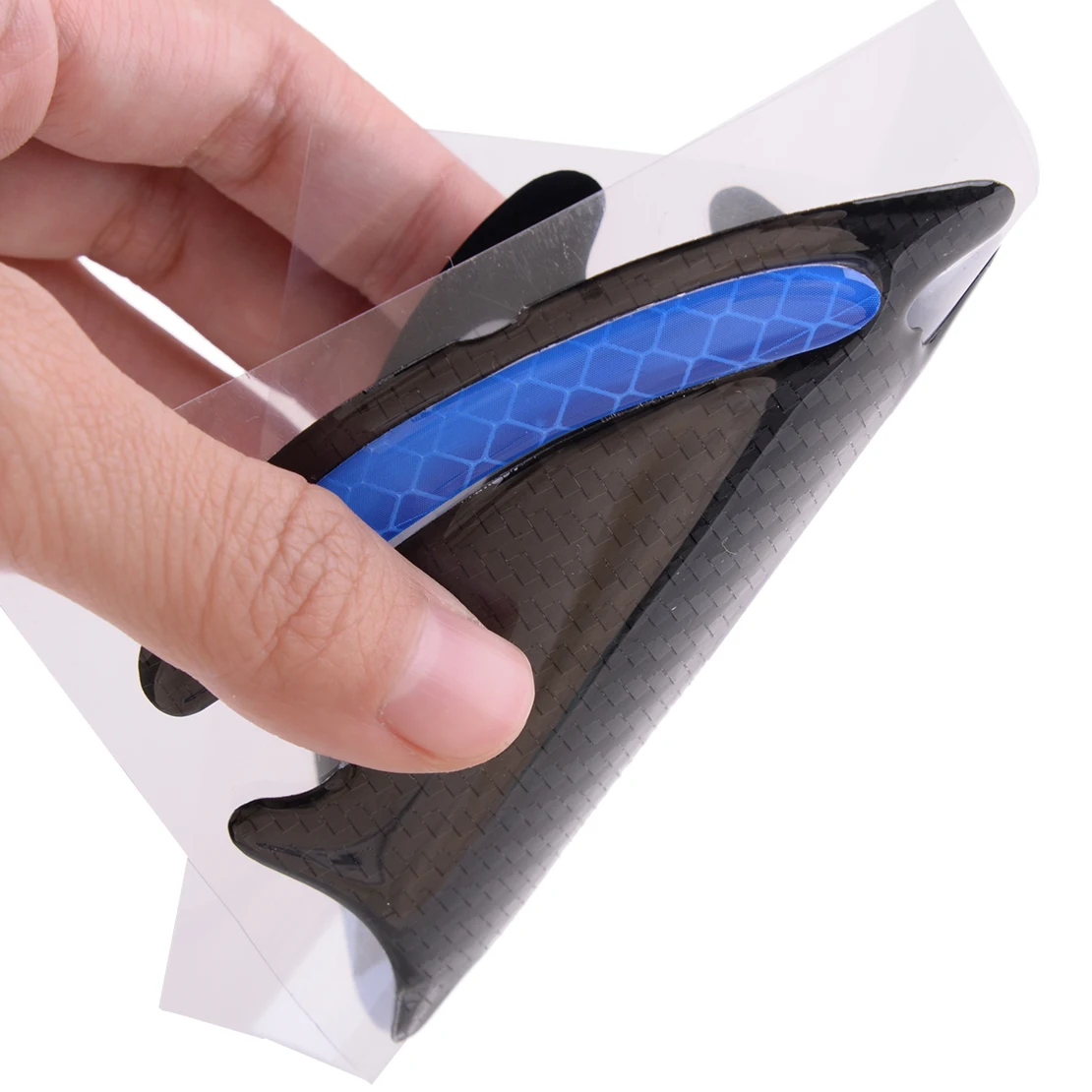 

4Pcs/Set Universal 3D Car Outer Door Handle Bowl Protective Film Reflective Sticker Carbon Fiber Texture Anti Scratch Strips