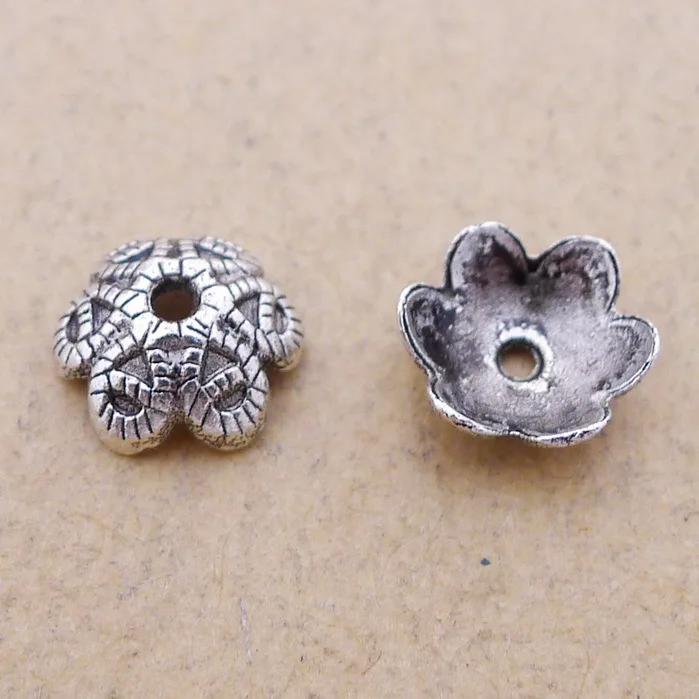 

Jewelry Making Supplies 50 Pieces 9*9mm Antique Silver Color Torus Septa