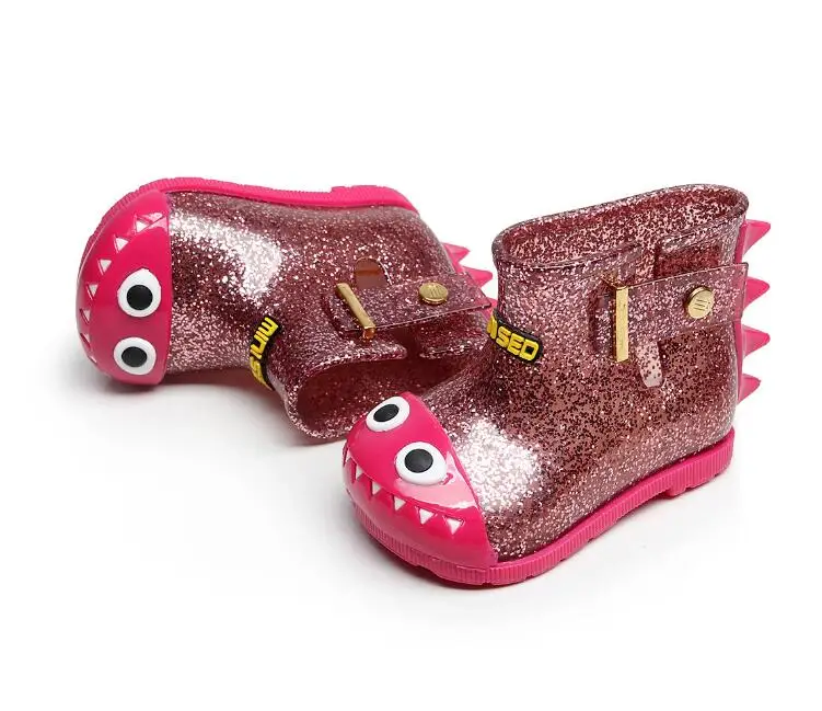 Новинка детские резиновые сапоги для девочек и мальчиков модные с мультяшными