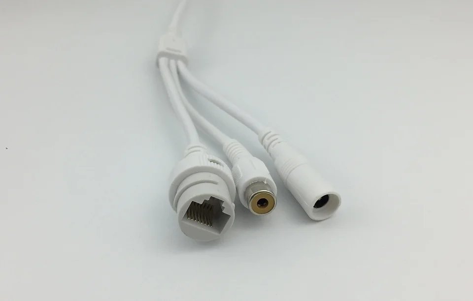 Аудиокабель LAN для модуля платы IP-камеры видеонаблюдения RCA DC 2 1 мм * 5 штекер RJ45 10/100