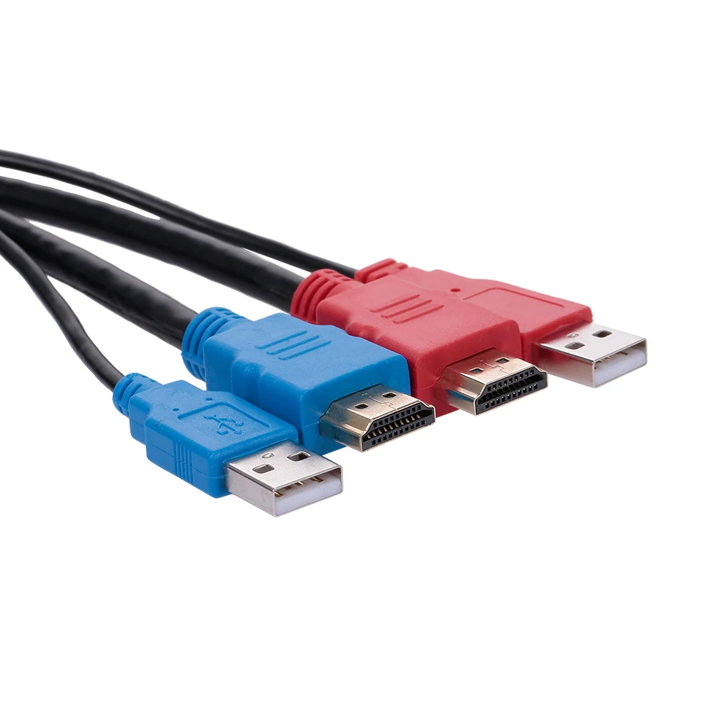 KVM переключатель с 2 портами USB2.0 HD 0 4K поддержка порта U диска переключение горячей