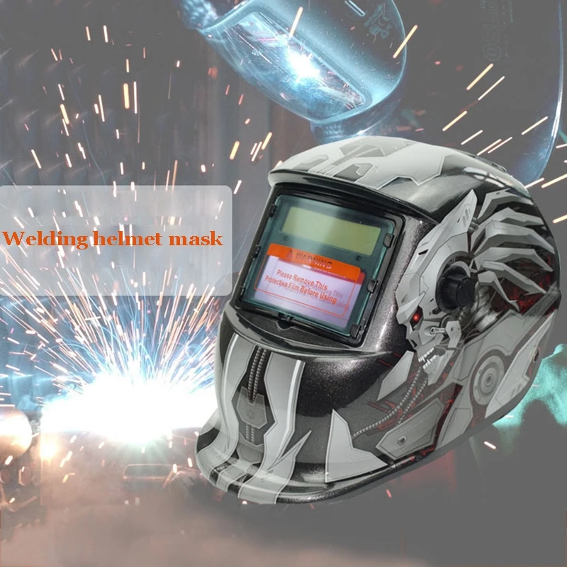 Череп шаблон Солнечная Авто Затемнение Сварочный Шлем маска шлифовальный