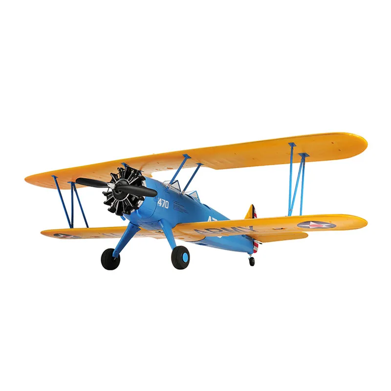 

Hot Hookll PT-17 Biplane 1200mm Wingspan EPO RC Airplane KIT/PNP Scaled Fixed-wing Zoomed Aircraft Outdoor RC Toys for Kids