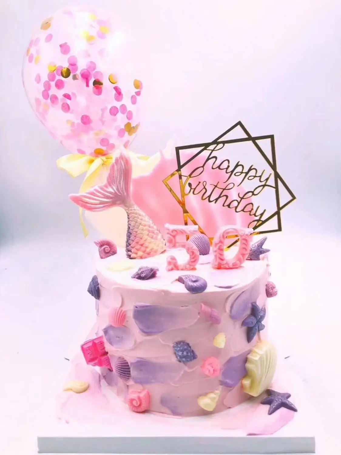 1 шт. 5 дюймовый воздушный шар Конфетти украшение для торта с бумажной соломенной