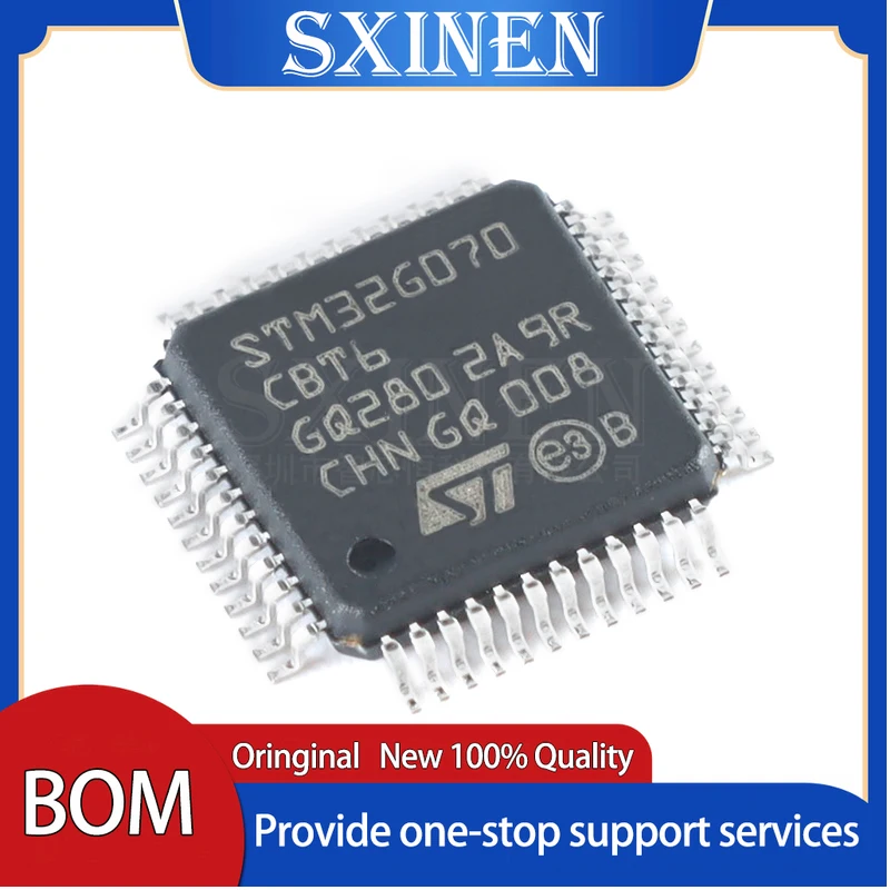 

2PCS ,New STM32G070CBT6 LQFP-48ARM Cortex-M0+ 32-bit Microcontroller-MCU