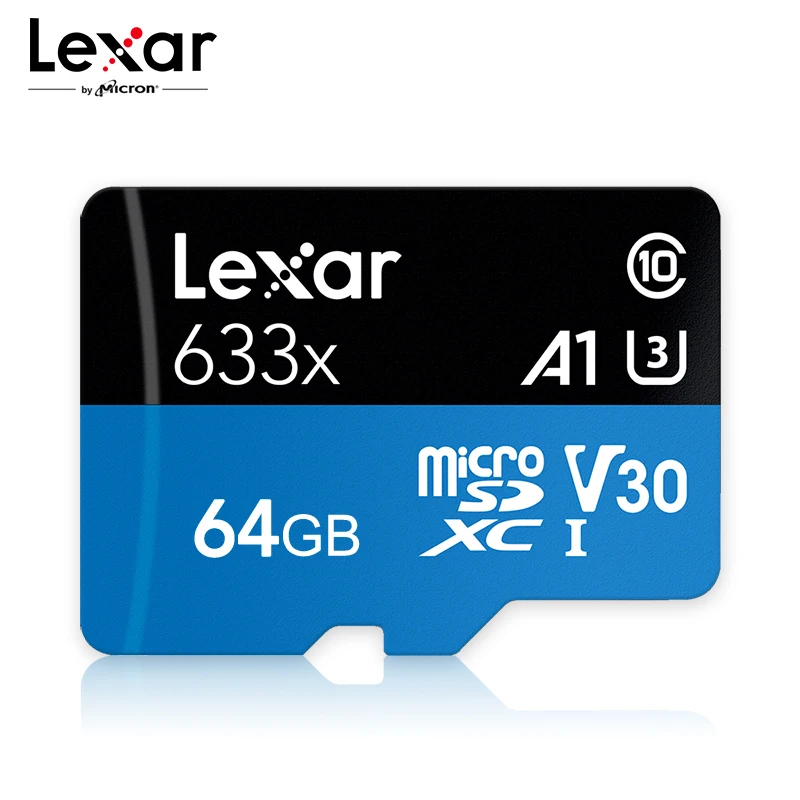 Lexar 256 ГБ Micro SD карта 128 Гб карта памяти высокая скорость до Макс 95 м/с 64 Гб класс 10 633x TF карта 32 ГБ флэш-карта