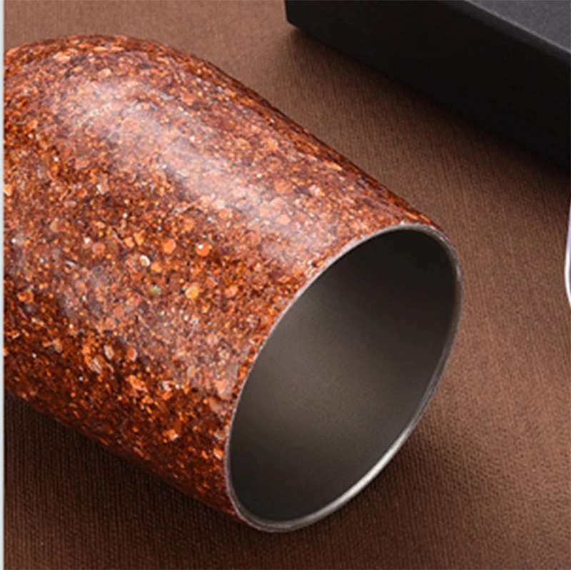 Новый подарок кружка термос в форме яйца 9 унций для вина пива кофе из нержавеющей