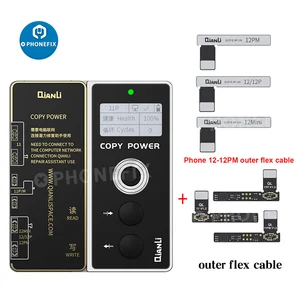 Qianli Copy Power Battery Data Corrector Flex cable 100% Fix Battery Pop Up Error Health Warning Rem