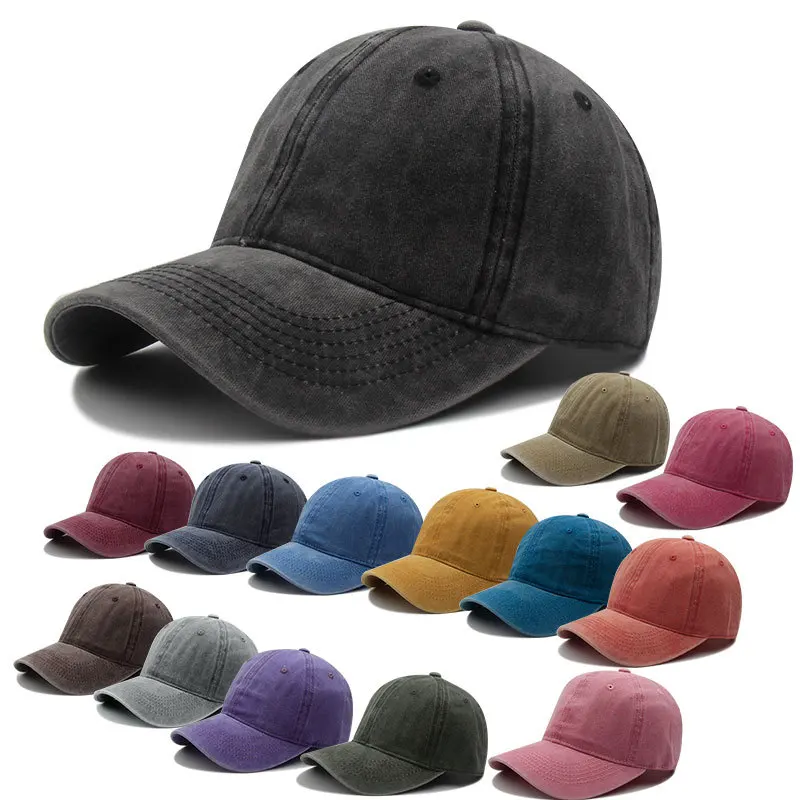 

Outdoor Fashion Baseball Cap Caps Men Women Breathable Sunscreen Hats Washed Cotton Solid Color Spring and Autumn Casual Hats