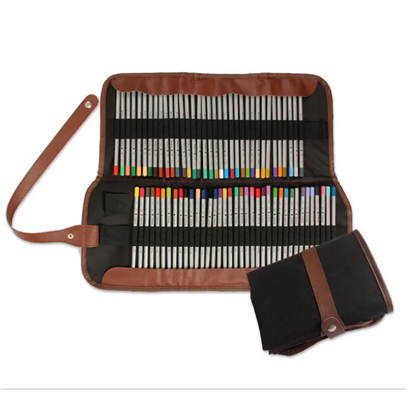 72 Отверстия холщовый чехол для карандашей рулонный занавес цветной свинцовый