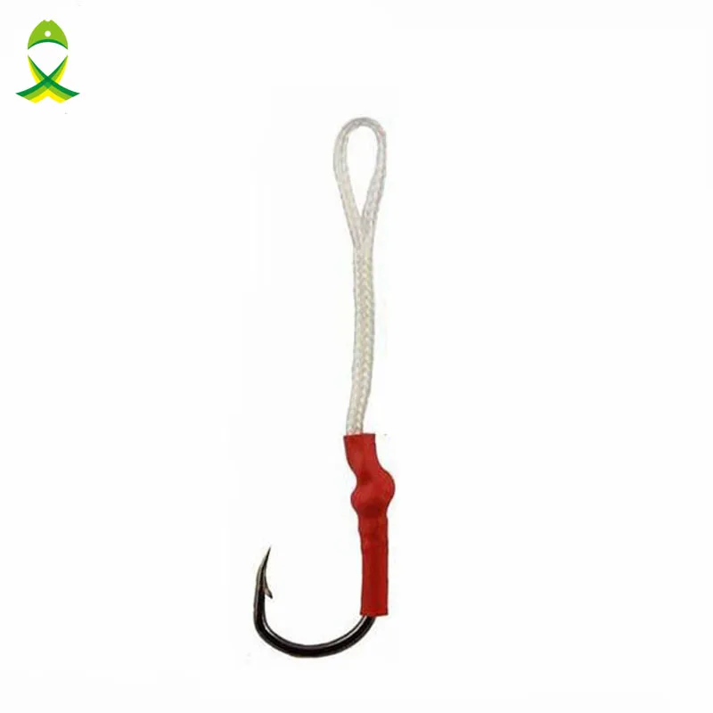 WILDHERO 50 шт./лот рыболовный крючок из нержавеющей стали с полиэтиленовой леской для