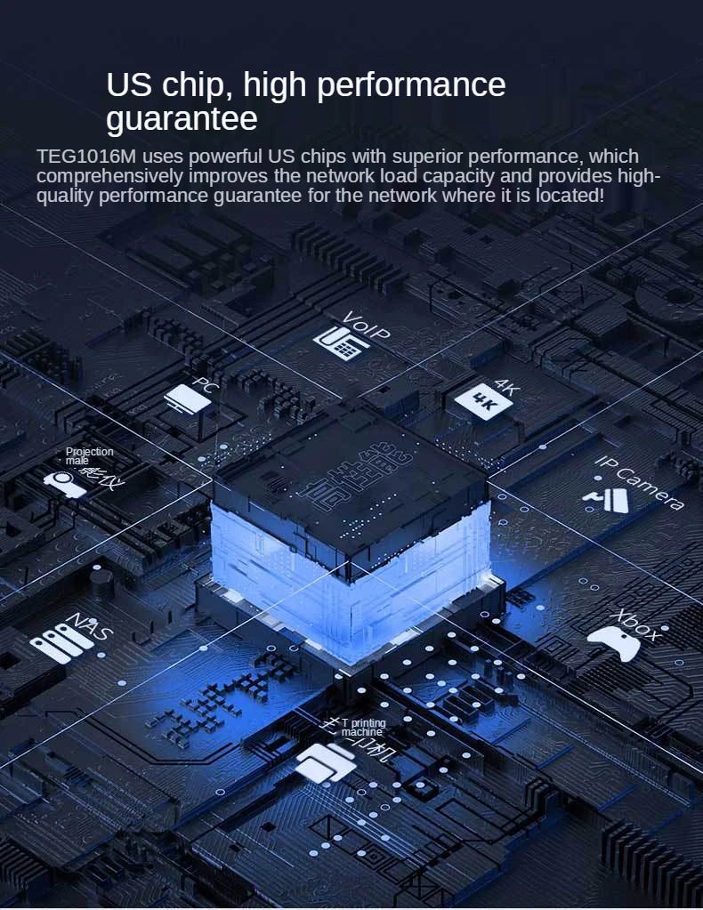 Tenda 16-портовый гигабитный коммутатор 10/100 Мбит/с настольный сетевой