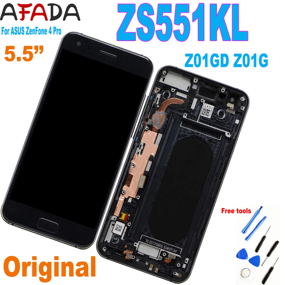 5 &quotдля ASUS ZenFone 4 Pro ZS551KL Z01GD Z01G ЖК дисплей сенсорный экран дигитайзер сборка рамка