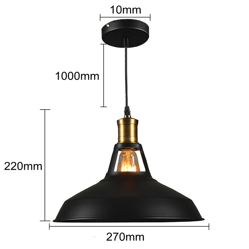 Винтажный подвесной светильник в стиле лофт железная художественная лампа ретро