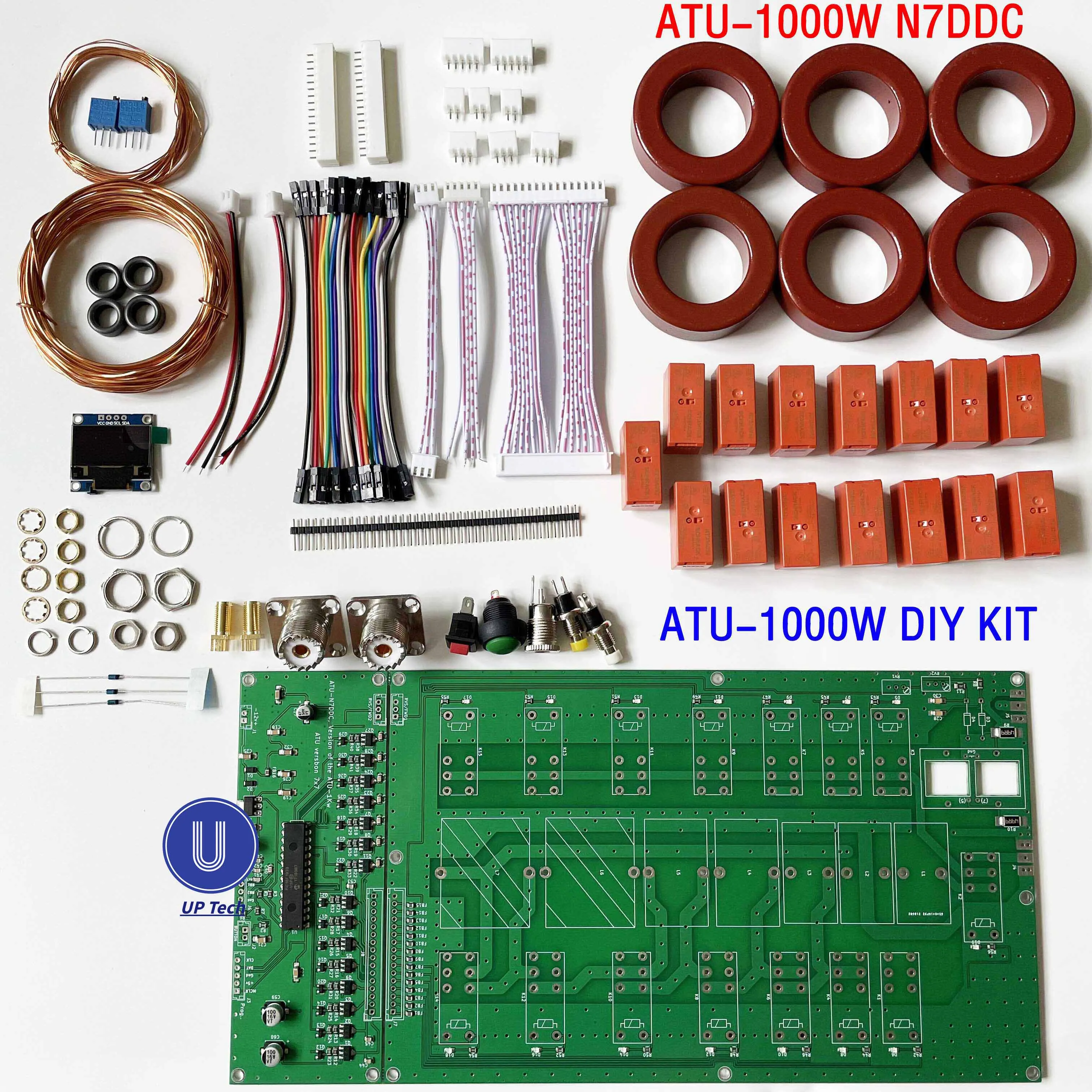 Sintonizador de antena autom&aacute;tico, KIT de bricolaje, ATU-1000, ATU1000, ATU-1KW, ATU1000W, 7x7 (ATU-1000W por N7DDC)-0