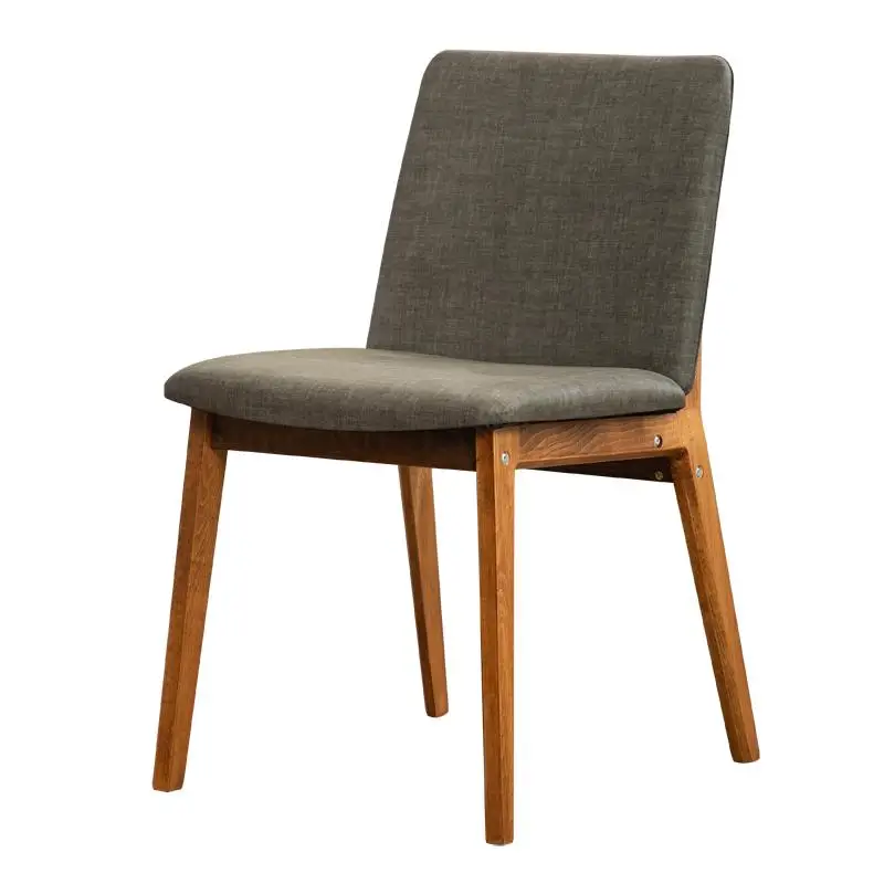 Dining Chair Nordic Home Modern Simple Study Solid Wood Back Office Desk Restaurant Stool Light Luxury |