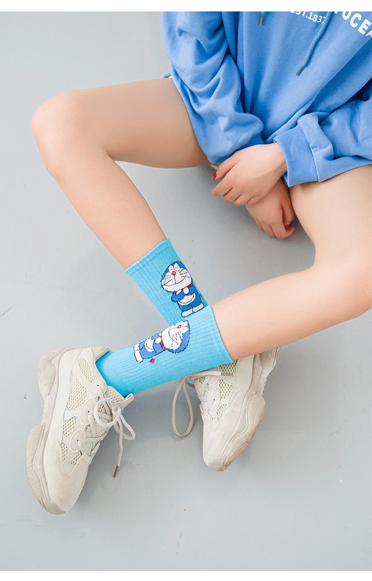 Fashion cartoon Cute Animal men Women Socks Funny Ankle Ladies Cotton invisible skateboard Unisex Crew socks Dropship | Женская одежда