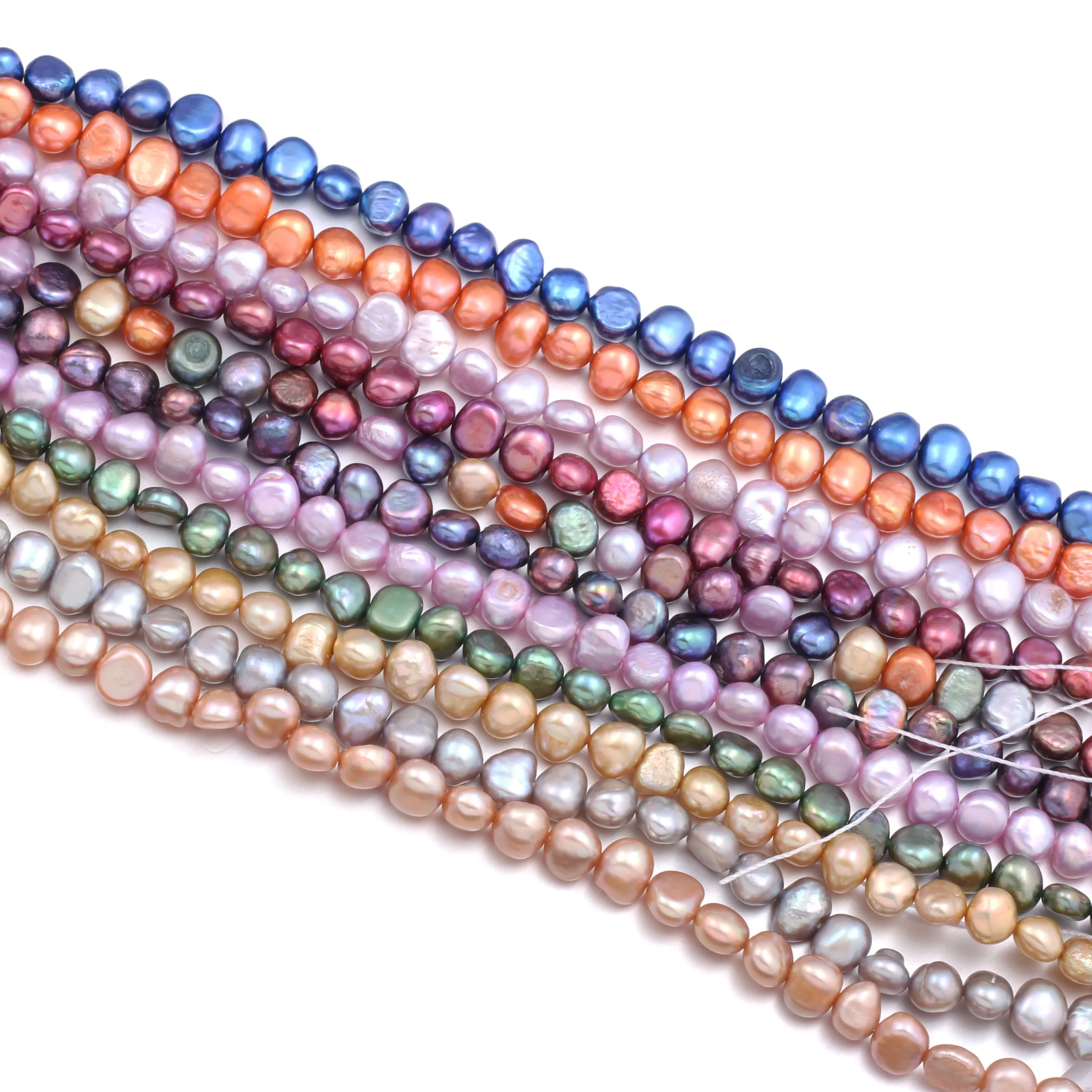 

Rainbow Freshwater Irregular Pearl Loose Beads 36 Cm For DIY Bracelet Earring Necklace Sewing Craft Jewelry Accessory