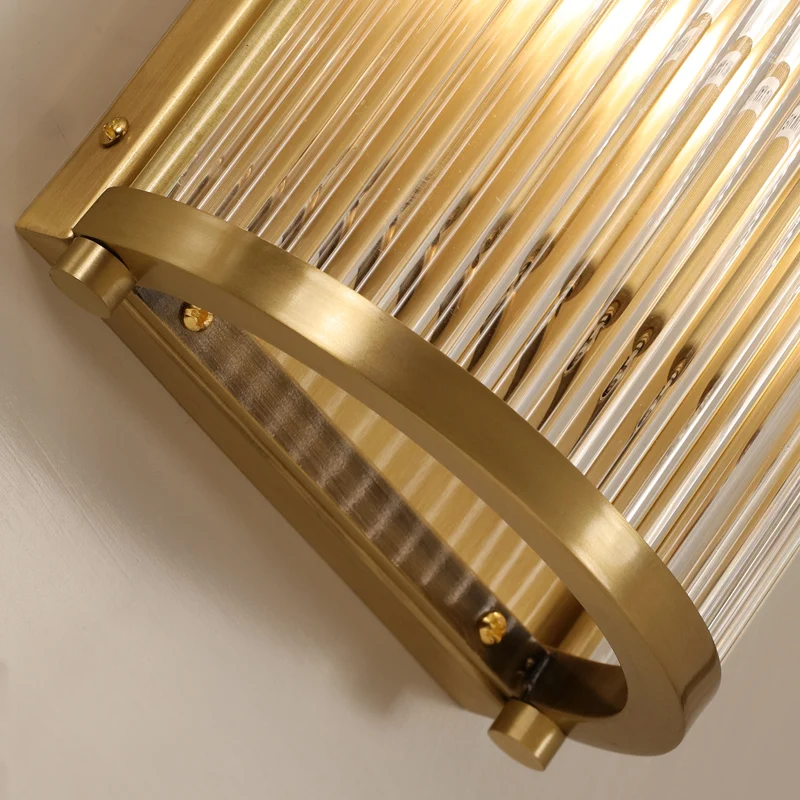 Хрустальные Настенные светильники FKL светодиодные золотые для спальни гостиной