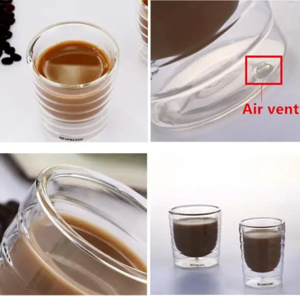 Кофейная чашка Nespresso стакан с двойными стенками кофейная кружка прозрачные