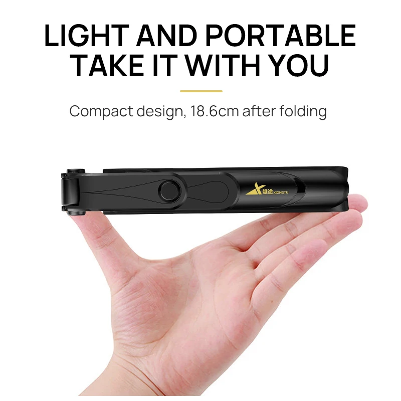 KINDLOV Selfie Stick Bluetooth Tripod Universal Horizontal And Vertical LED Mobile Phone Bracket Photograph | Электроника