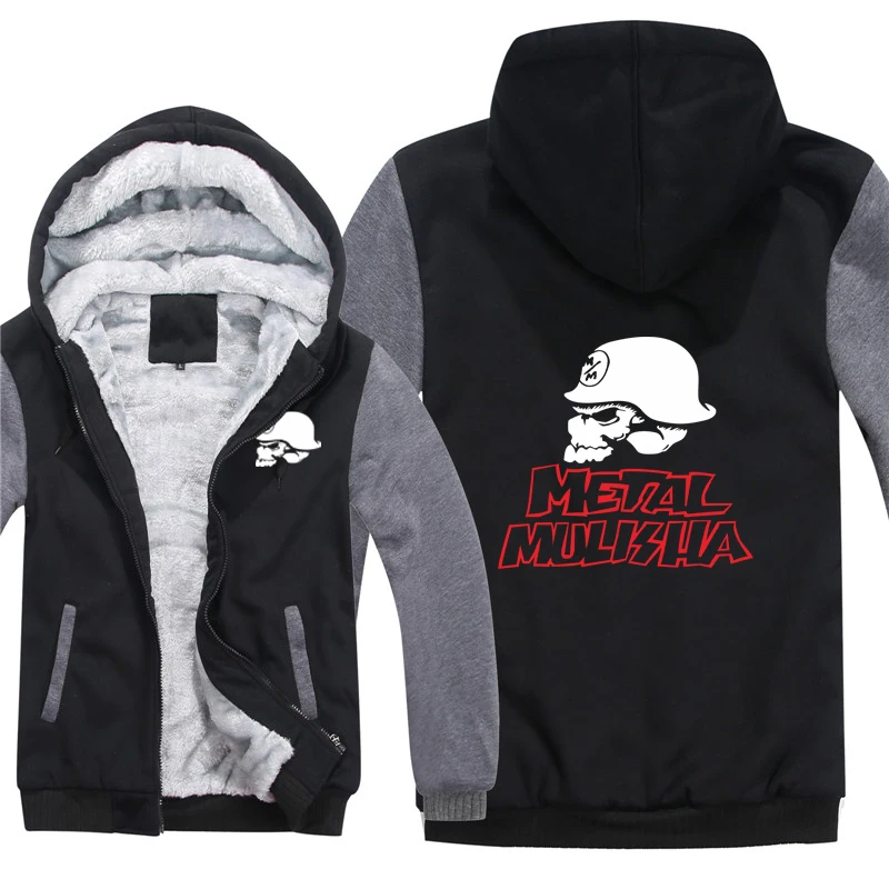 Metal Mulisha толстовки модная куртка зимняя мужская шерстяная подкладка толстые