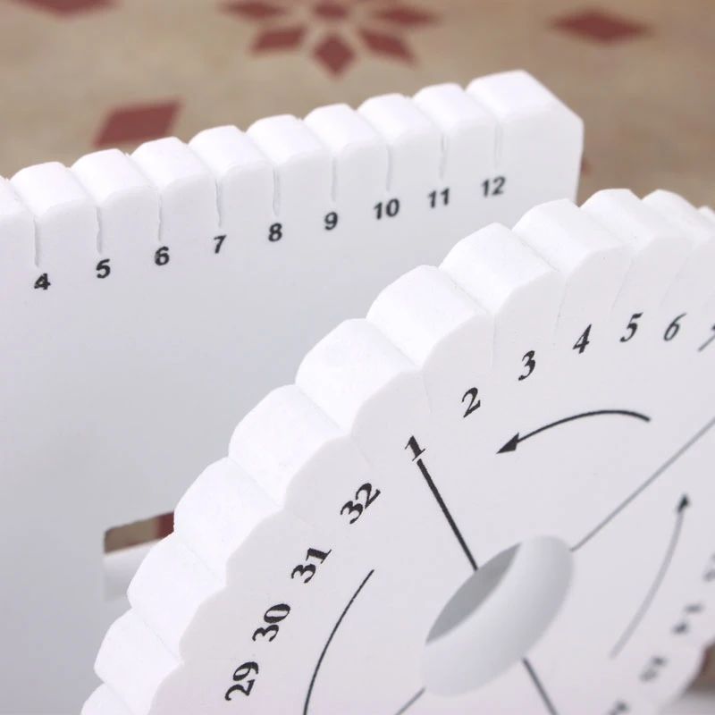 

2Pcs/set Portable Home Round And Square Kumihimo Beading Cord Disc/Disk Reusable Braiding Braided Plate Weaving Knitting Tools