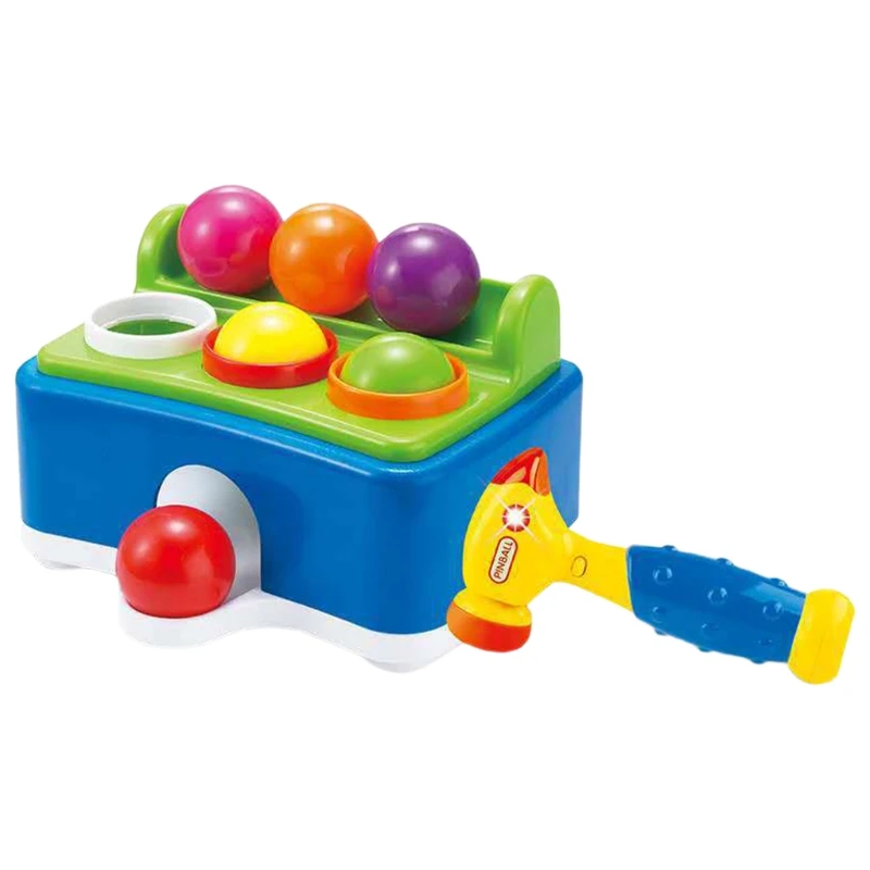 

Kids Hammer Table Ball Pounding Toy with Sound Effects Electric Music Children H055