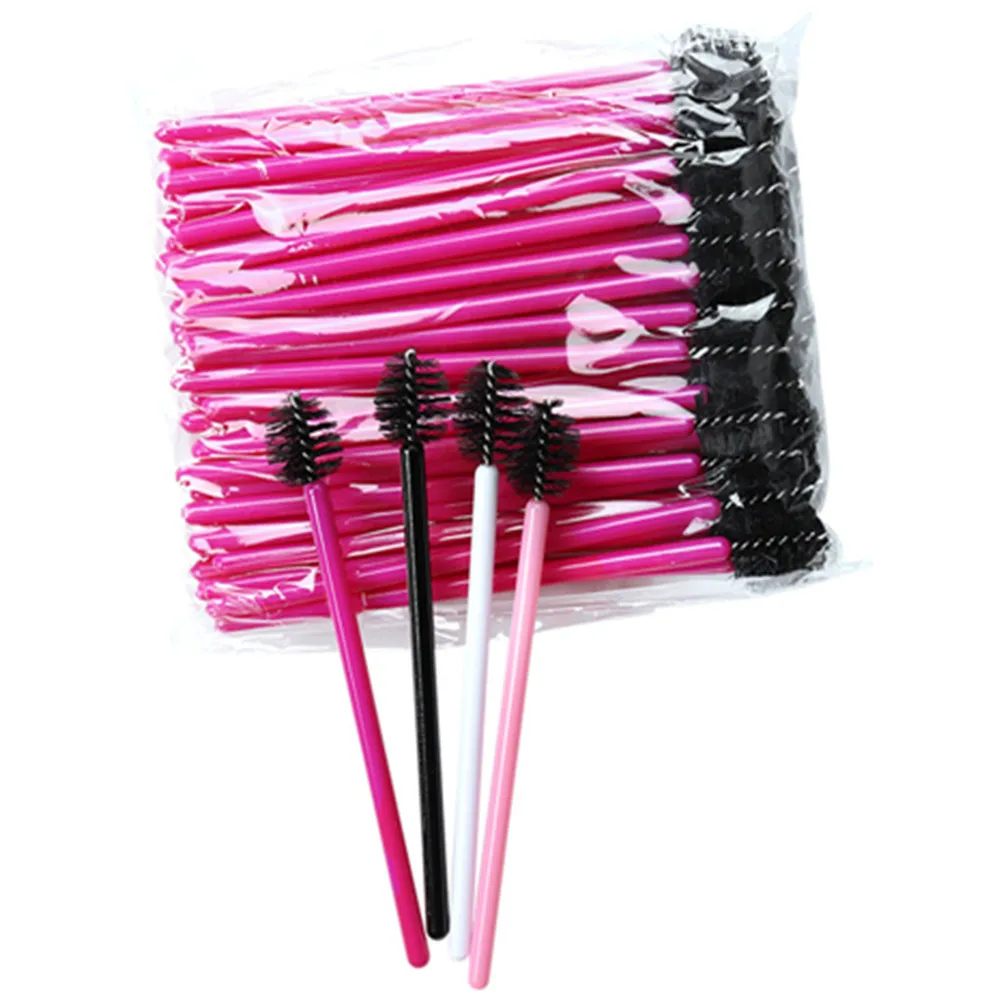 

50 шт Одноразовые Тушь для ресниц кисти Мини ресниц палочки щетки для бровей Портативный расческа для ресниц для наращивания ресниц космети...