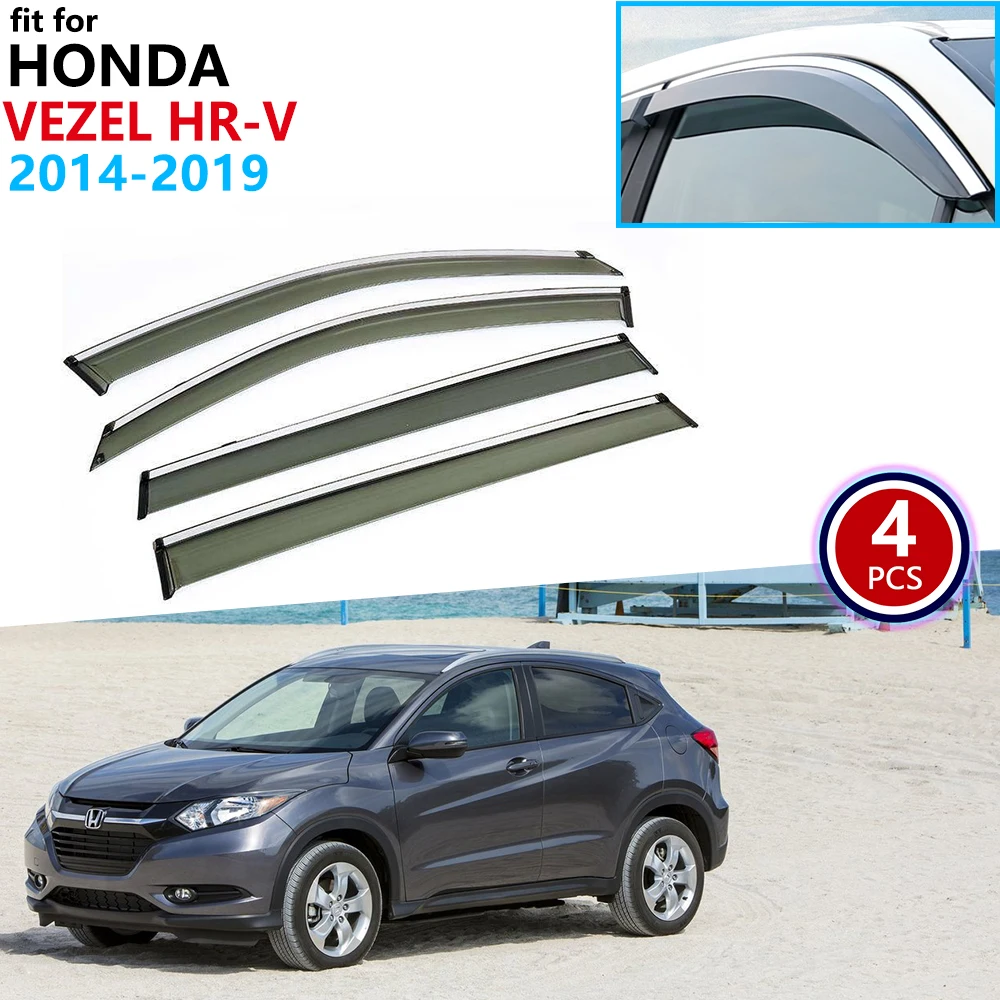 Для Honda Vezel HR-V 2014 ~ 2019 оконный козырек вентиляционные тенты защита от дождя