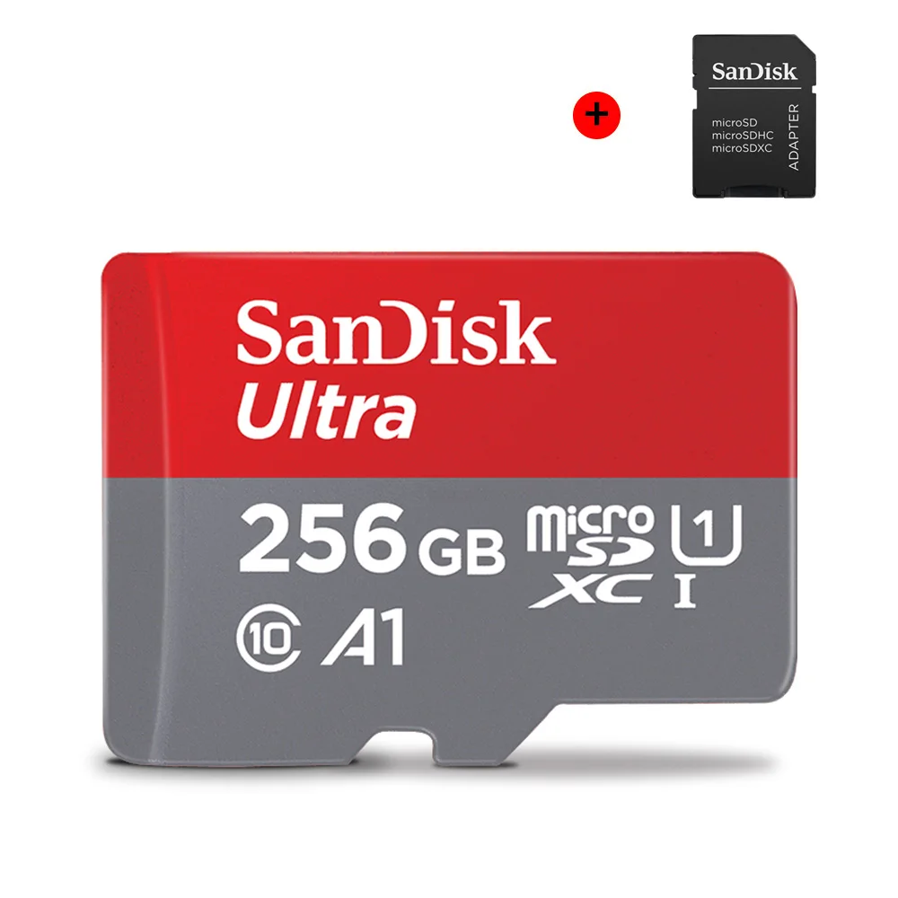 Карта памяти SanDisk Ultra Micro SD 100% оригинал 128 ГБ 32 64 256 400 гб TF-карта 16 Гб класс 10 Max 98