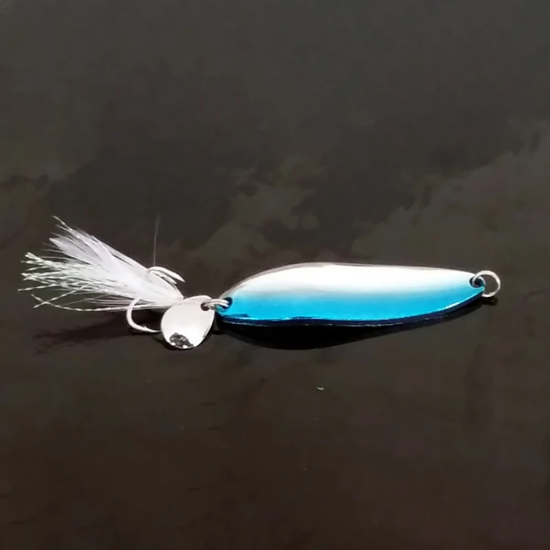 Новинка розово голубая приманка для рыбной ловли металлическая искусственная