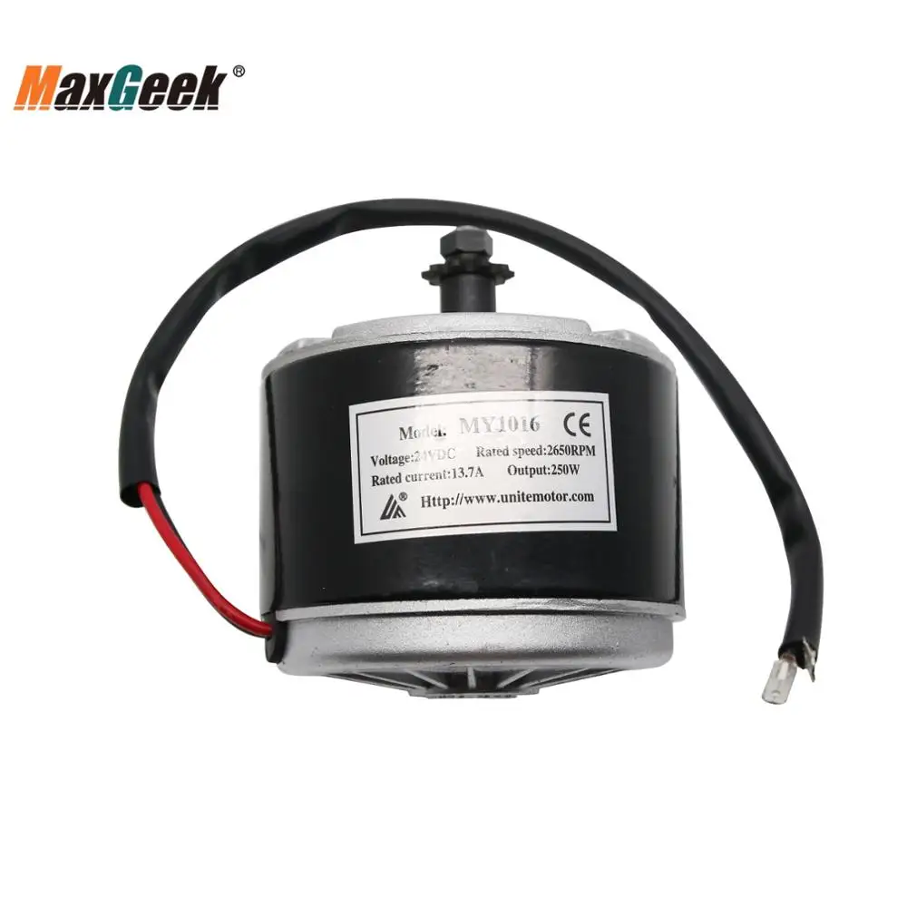 Maxgeek 250W 24V Electric Scooter Motor DC Brush 2650RPM for E-Bike Kit Accessories | Инструменты