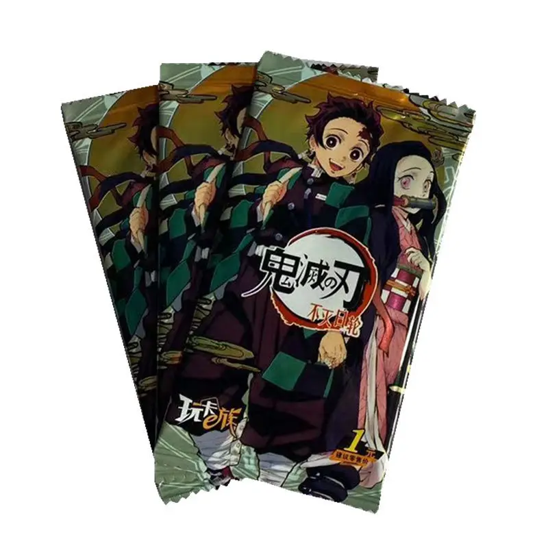 Demon Slayer-Juego de cartas TCG, mesa para ni&ntilde;os, juguetes para Familia, regalo de Navidad-5