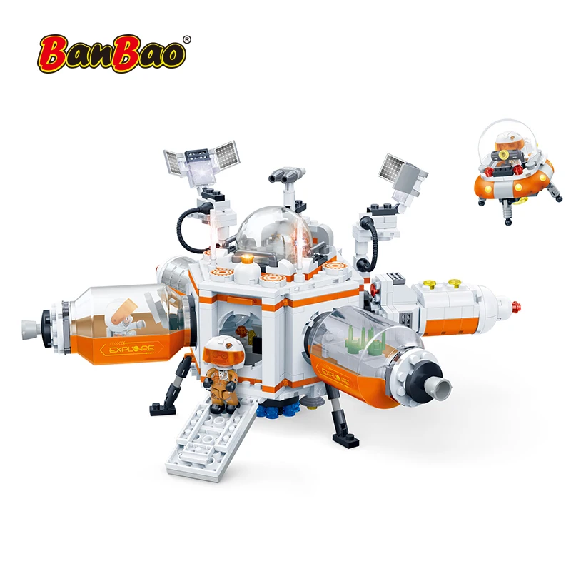 BanBao Исследуйте мир моделей Marses места обитания и маленькие капсульные Кирпичи