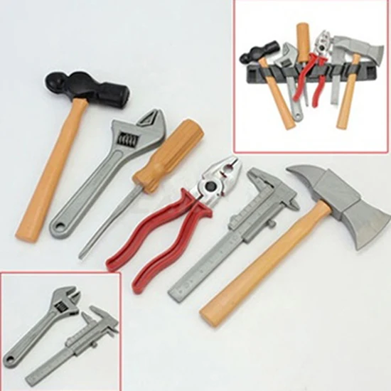 

6pcs Kids Boy Plastic Manual Building Tool Kit Builders Creative DIY Repair Construction Toy Set