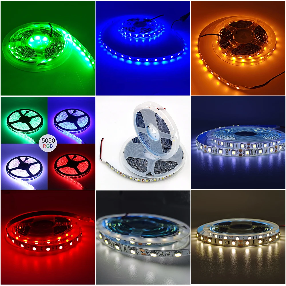Светодиодная водонепроницаемая лента SMD 5050 для подсветки телевизора 5 В 12 24 м |
