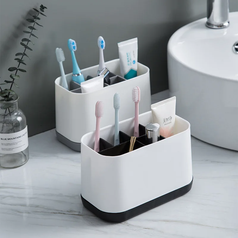 

High Quality Electric Toothbrush Draining Rack Toothpaste Holder Toilet Bathroom Shelf Kitchen Soap Cleaning Brush Storage Box
