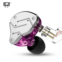 original new kz zsn colorful badd in ear earphone hybrid headset hifi bass noise earbuds replaced cable for iphones music